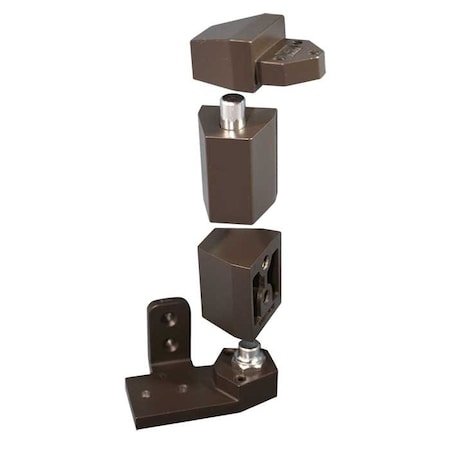 International Door Closers 3/4 Offset Pivot Set For Right Flush Doors, DU Baked Storefront Bronze Paint OP-3002-DU-RH